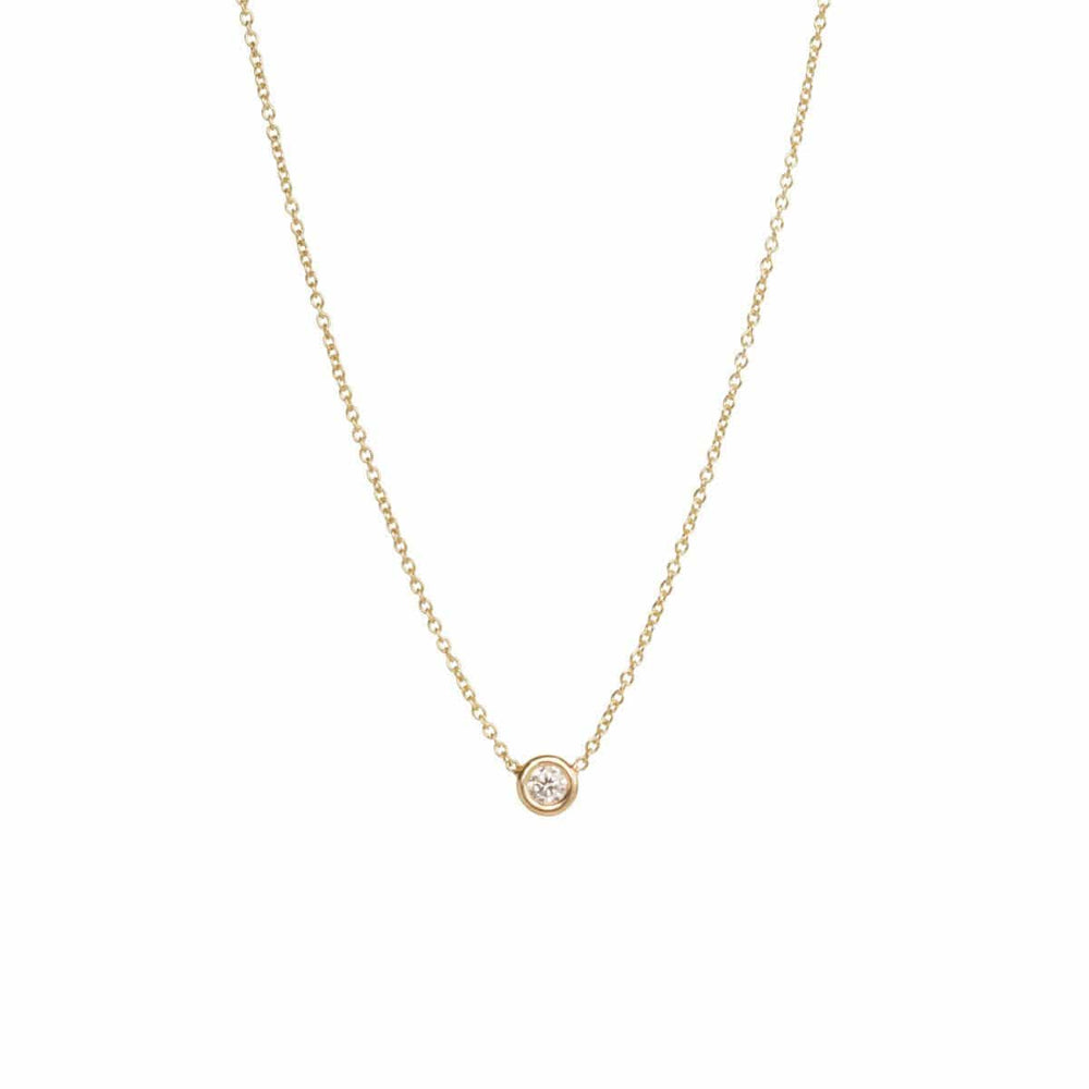 NKL-14K 14K Gold & Diamond Choker Chain Necklace