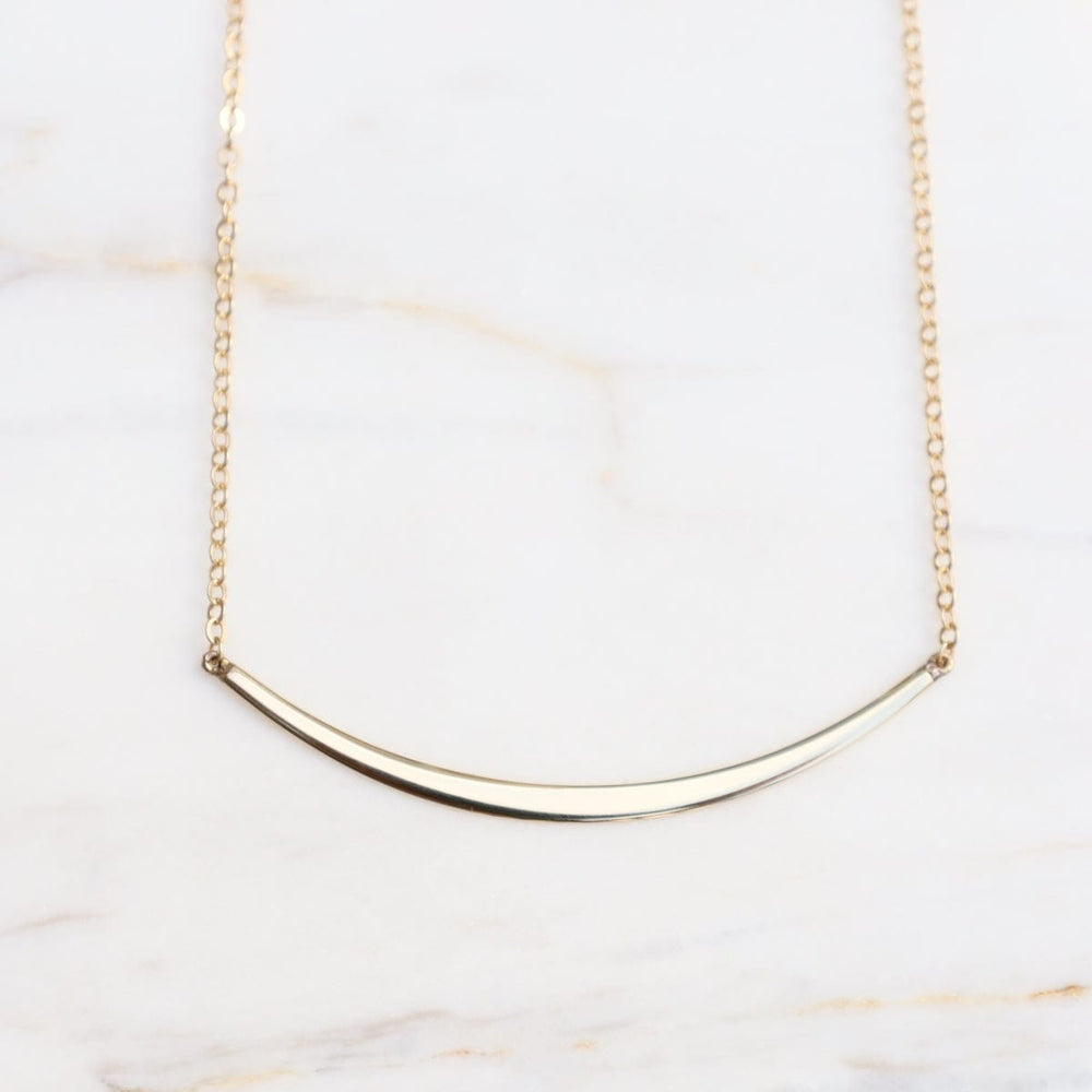 
                      
                        NKL-14K 14k Gold Half Curve Necklace
                      
                    