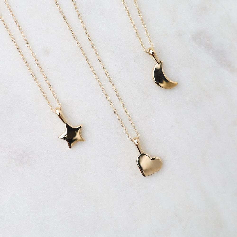 
                      
                        NKL-14K 14k Gold  Moon Pendant Necklace
                      
                    