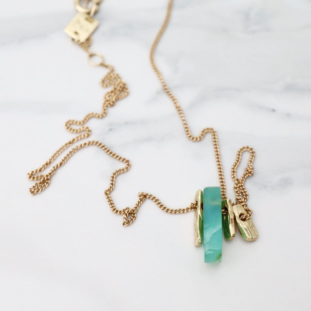 
                      
                        NKL-14K 14k Gold Necklace with Peruvian Opal Slice
                      
                    