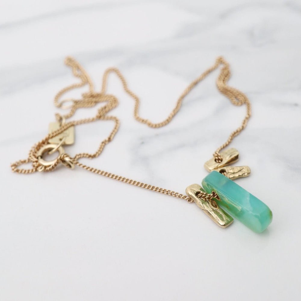 
                      
                        NKL-14K 14k Gold Necklace with Peruvian Opal Slice
                      
                    