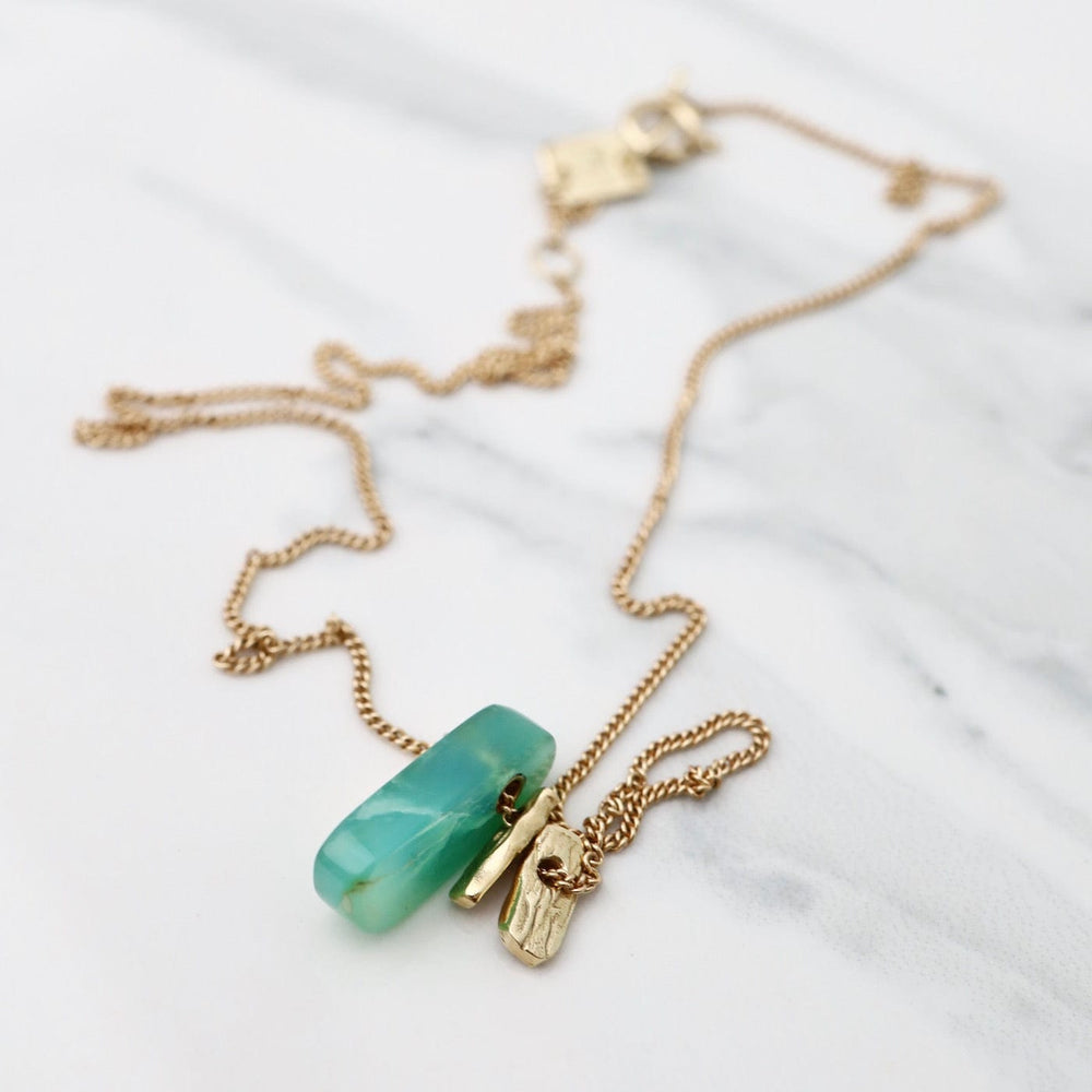 
                      
                        NKL-14K 14k Gold Necklace with Peruvian Opal Slice
                      
                    