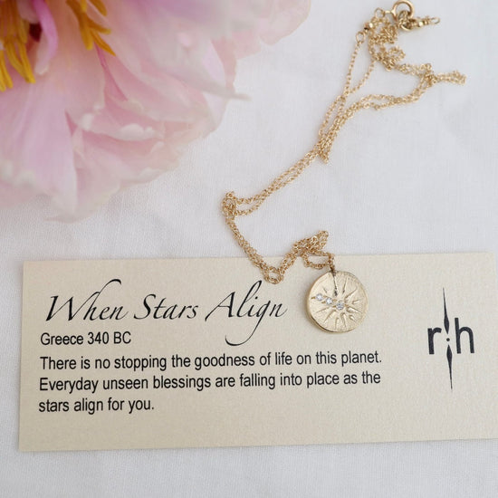 NKL-14K 14k Gold Small When Stars Align Necklace Artifact
