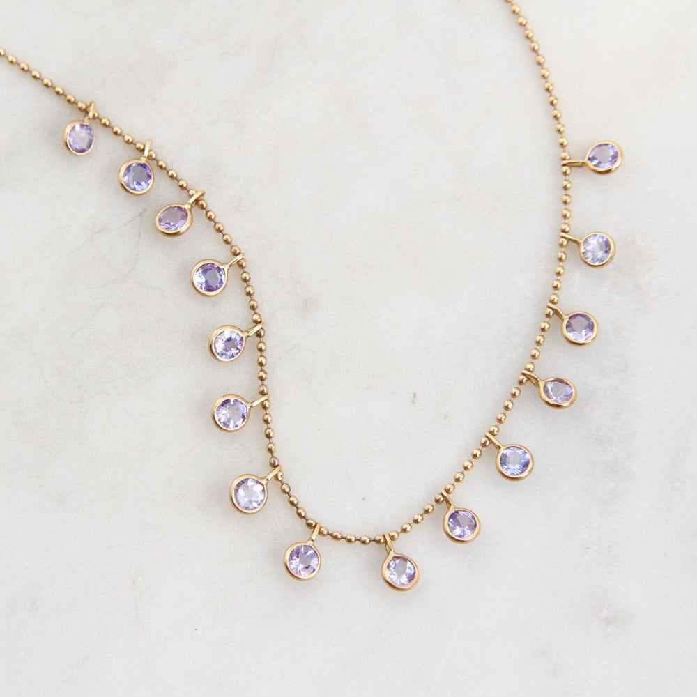 
                      
                        NKL-14K 14k Gold Tanzanite Tiara Necklace
                      
                    