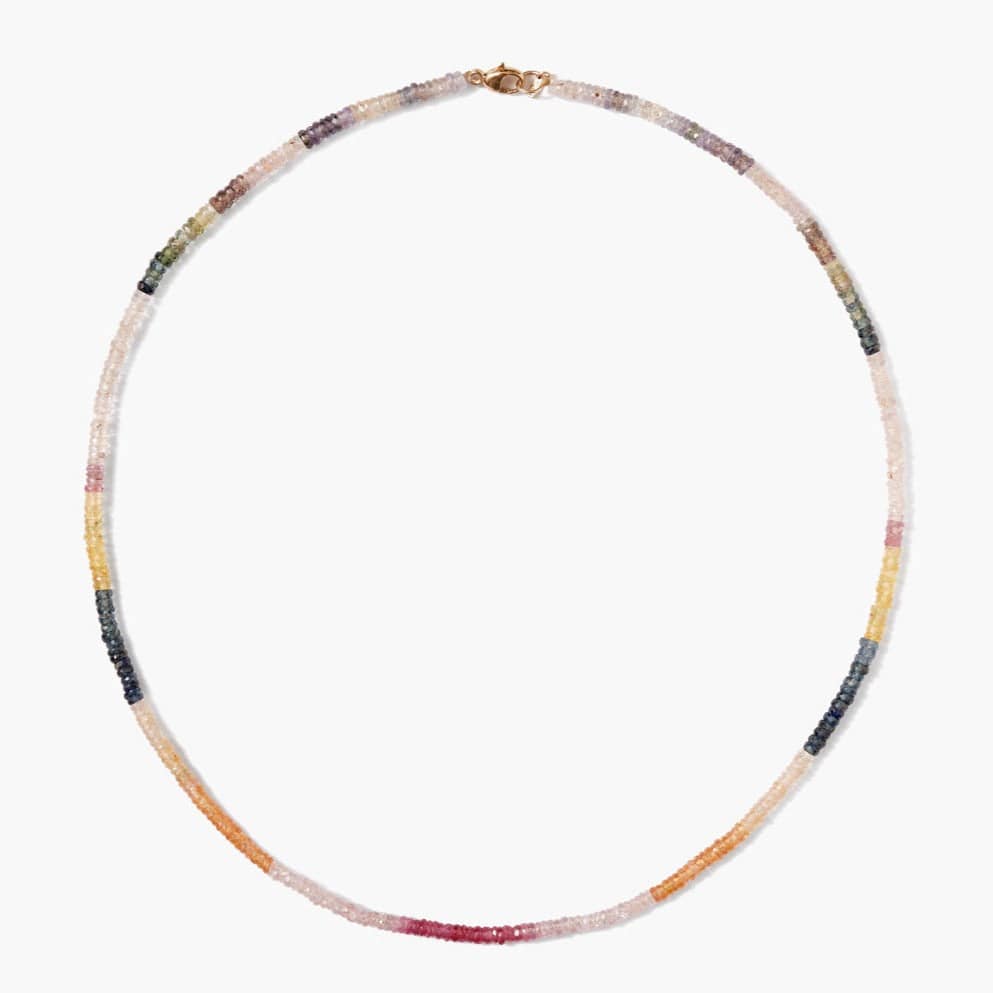 
                      
                        NKL-14K 14k Multi Sapphire Bead Necklace
                      
                    