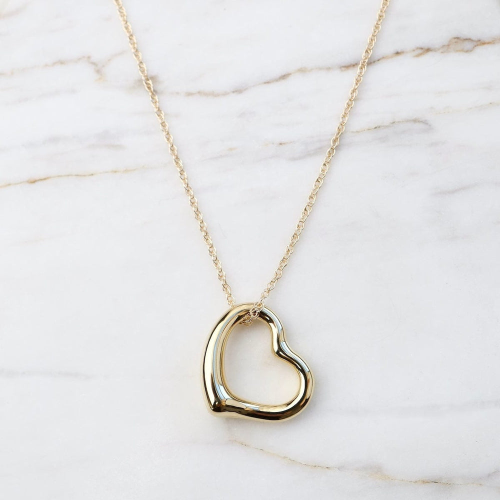 
                      
                        NKL-14K 14k Open Heart Pendant Necklace
                      
                    