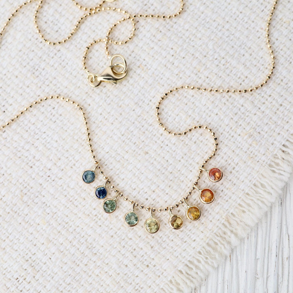 
                      
                        NKL-14K 14k Rainbow Sapphire Cleopatra Necklace
                      
                    