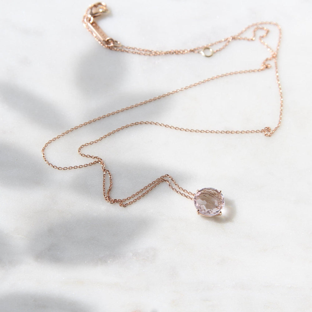 
                  
                    NKL-14K 14k Rose Gold 8mm Round Rose de France Necklace
                  
                