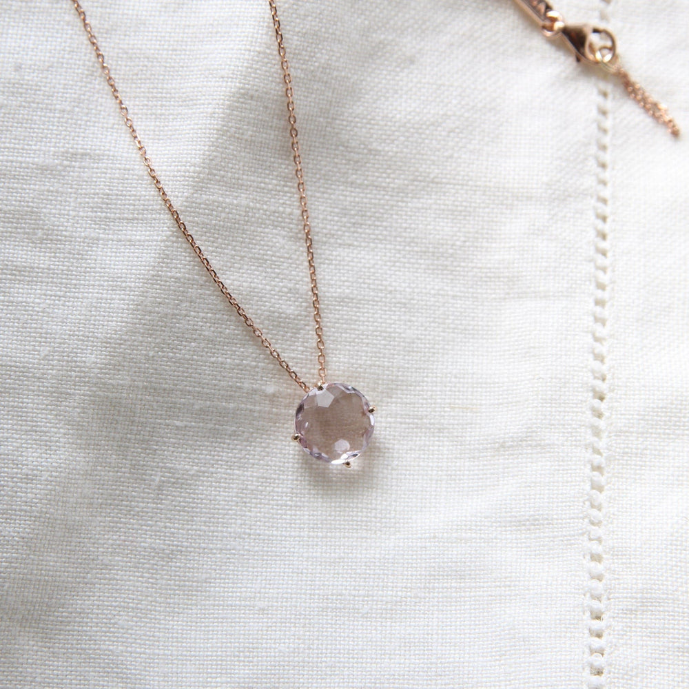 
                  
                    NKL-14K 14k Rose Gold 8mm Round Rose de France Necklace
                  
                