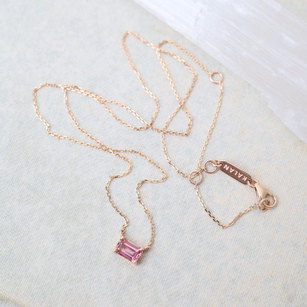 
                  
                    NKL-14K 14K Rose Gold Morganite Topaz Necklace
                  
                