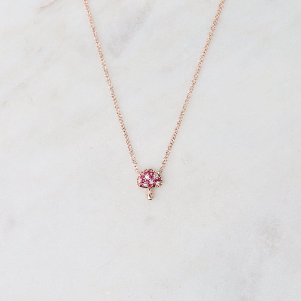 
                      
                        NKL-14K 14k Ruby Mini Toadstool Necklace
                      
                    