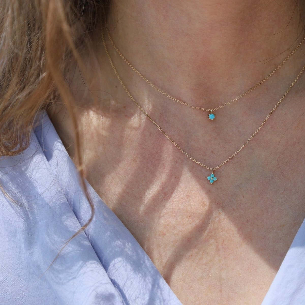 NKL-14K 14k Single 3mm Birthstone Pendant Necklace