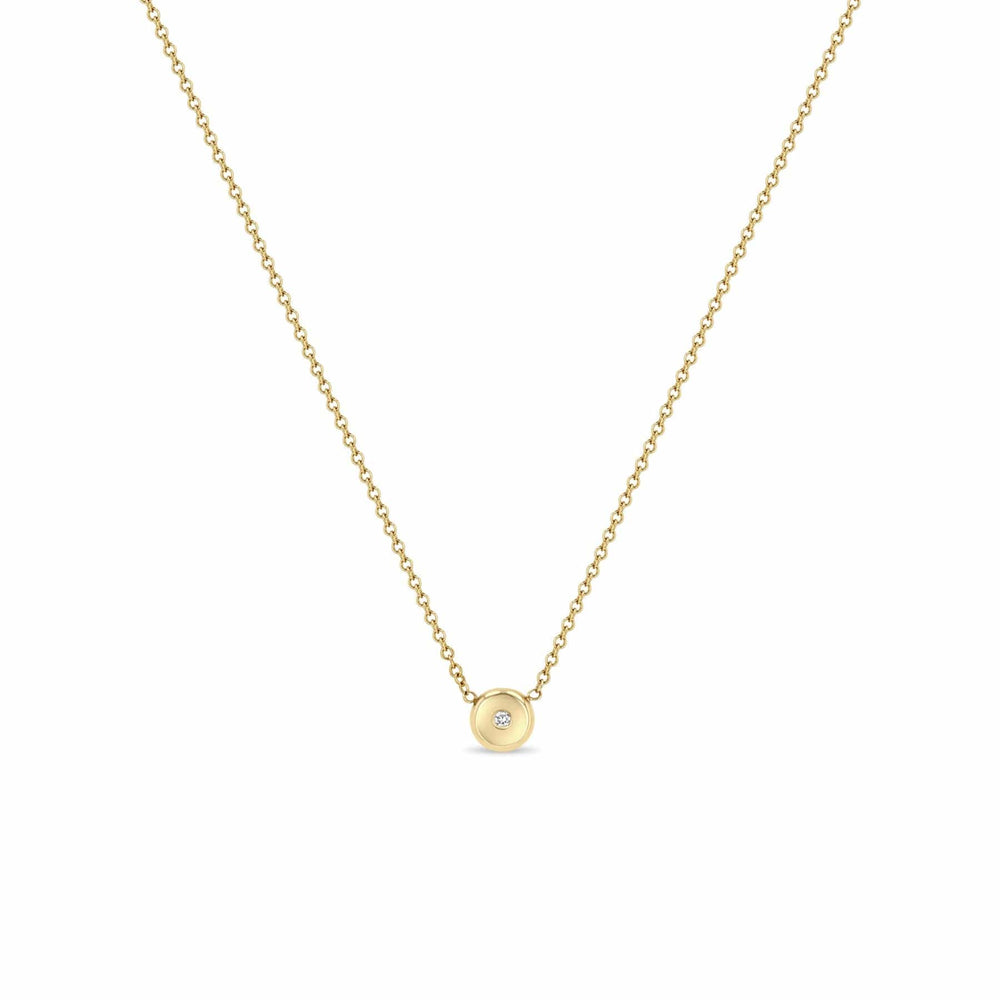 NKL-14K 14k Small Diamond Nugget Necklace