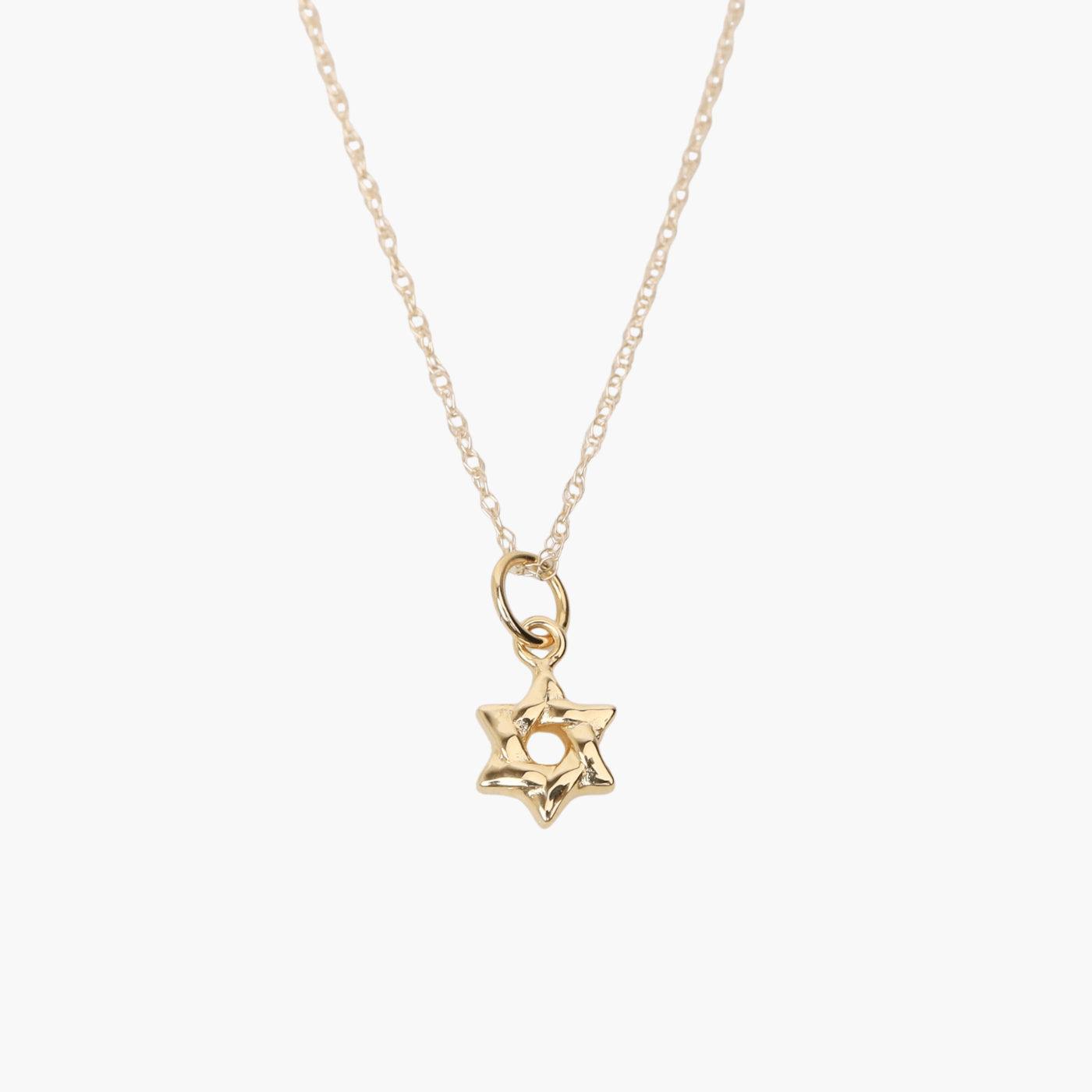 NKL-14K 14K Small Star of David Necklace