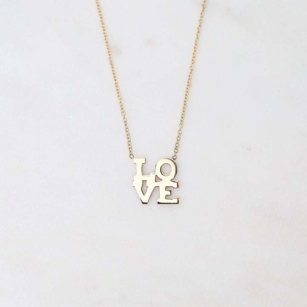 
                  
                    NKL-14K 14k Stacked "Love" Necklace
                  
                