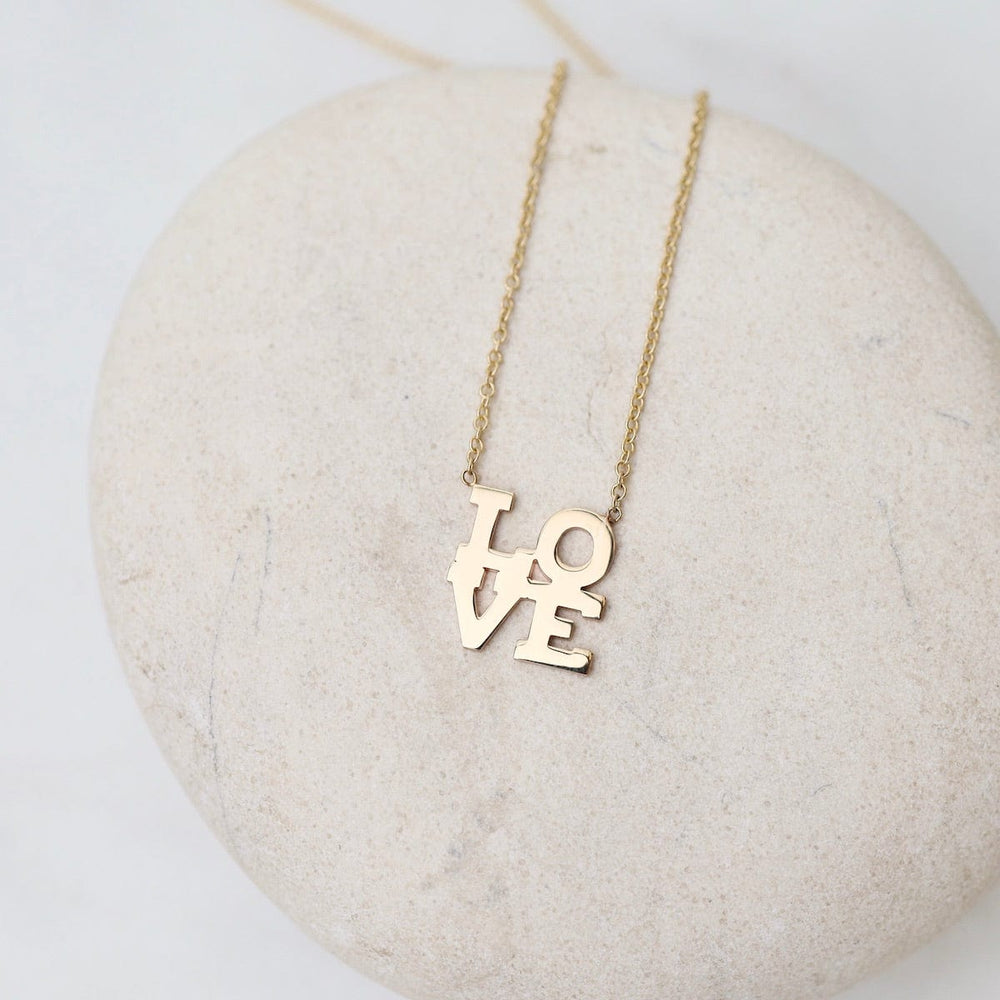 
                  
                    NKL-14K 14k Stacked "Love" Necklace
                  
                