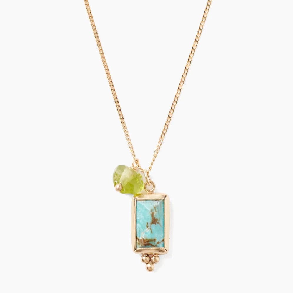 
                      
                        NKL-14K 14k Turquoise Windowpane Necklace
                      
                    