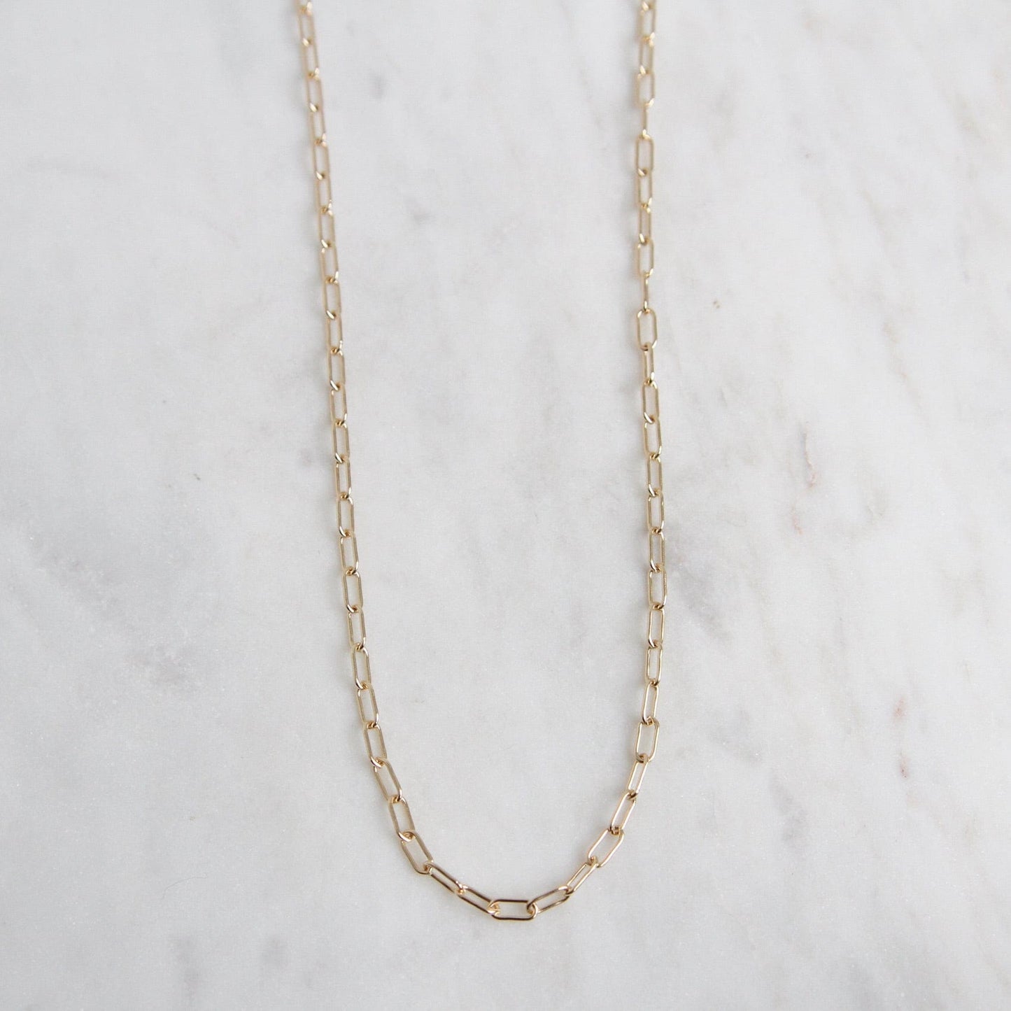 NKL-14K 14k Yellow Gold Link Chain ~ 18" 2.6mm