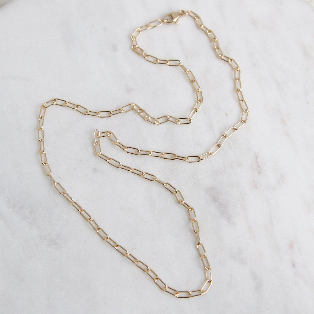 
                  
                    NKL-14K 14k Yellow Gold Link Chain ~ 18" 2.6mm
                  
                