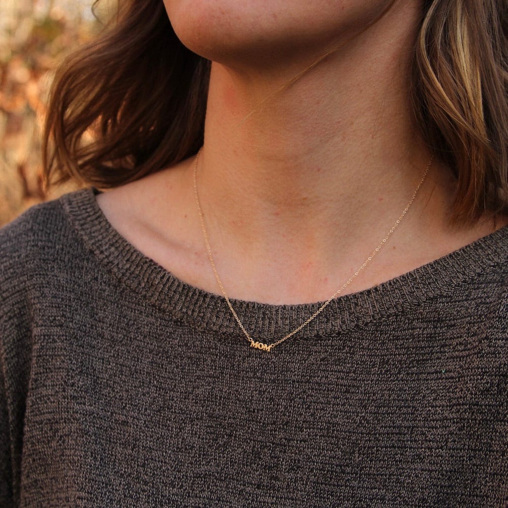 
                      
                        NKL-14K 14K Yellow Gold "MOM" Necklace
                      
                    