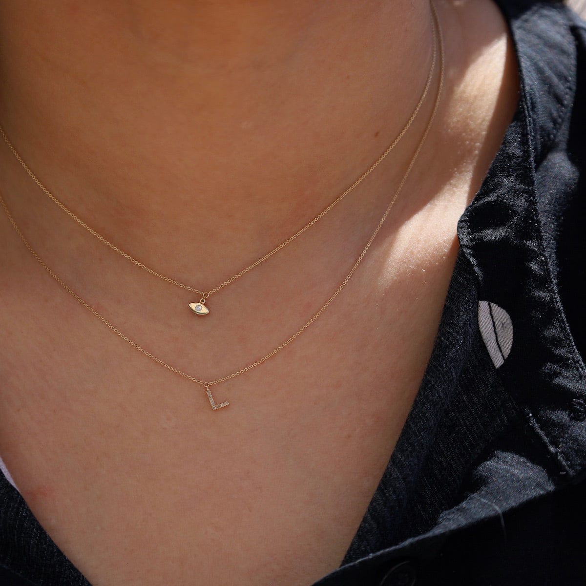 Petite Diamond Initial Necklace | Alexa Jill Fine Jewellery