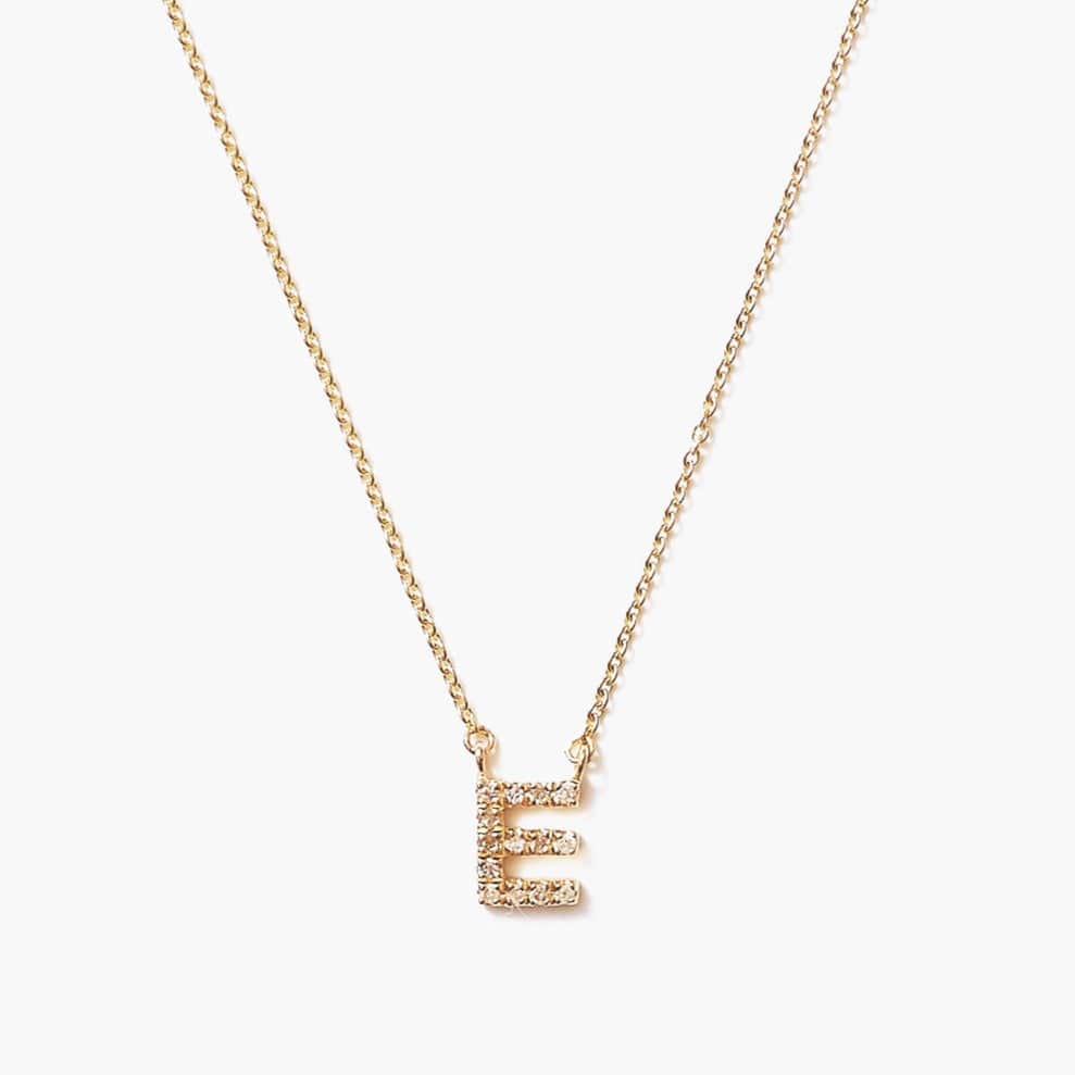 
                      
                        NKL-14K 14k Yellow Gold & White Diamond Initial Necklace
                      
                    