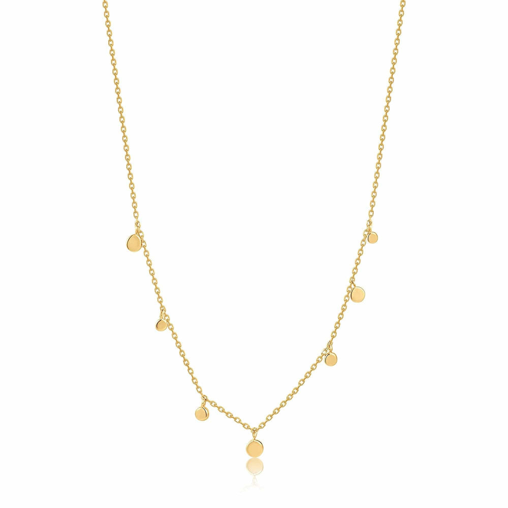 
                      
                        NKL-14K 14kt Gold Mixed Disc Necklace
                      
                    