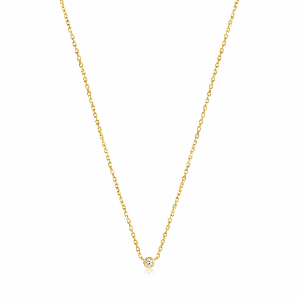 
                      
                        NKL-14K 14kt Gold Single Natural Diamond Necklace
                      
                    