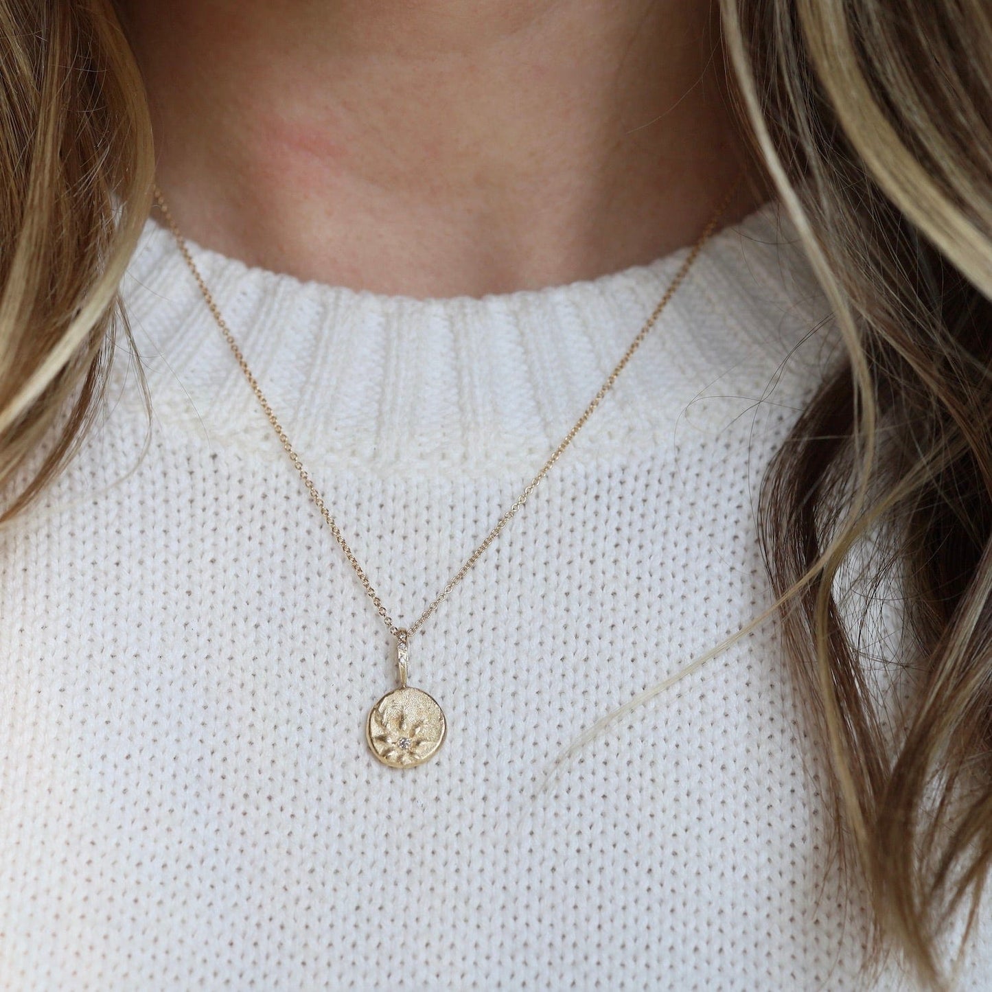 NKL-14K Anchored In Gratitude 14k Gold Necklace