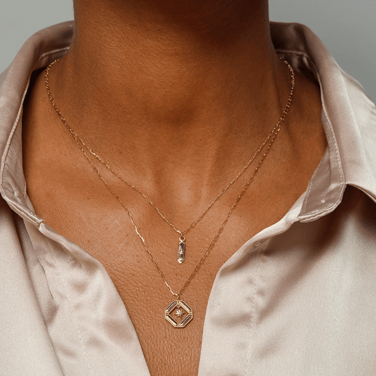Astra Diamond Journey Pendant Necklace Dandelion Jewelry