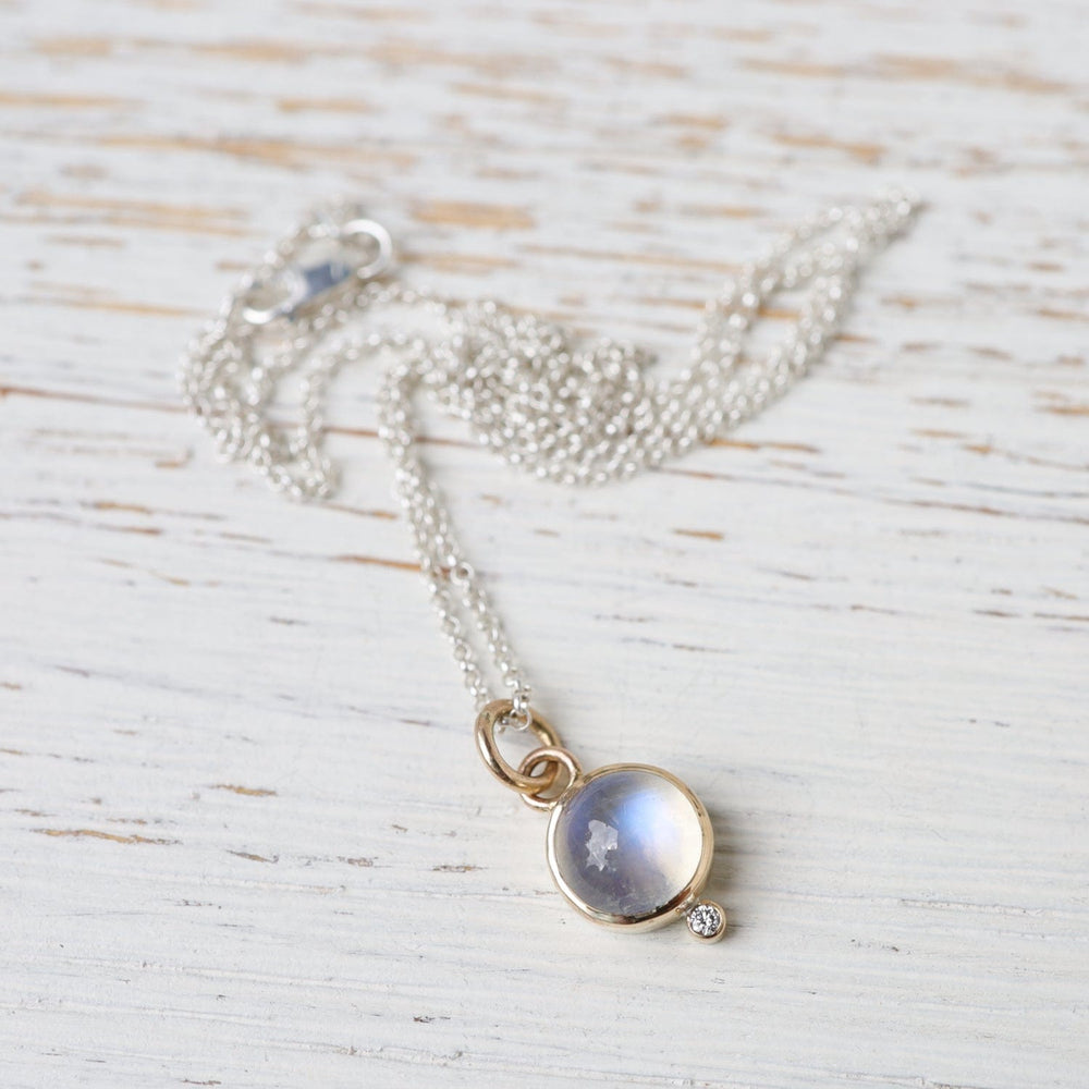 NKL-14K Astral Necklace - Moonstone