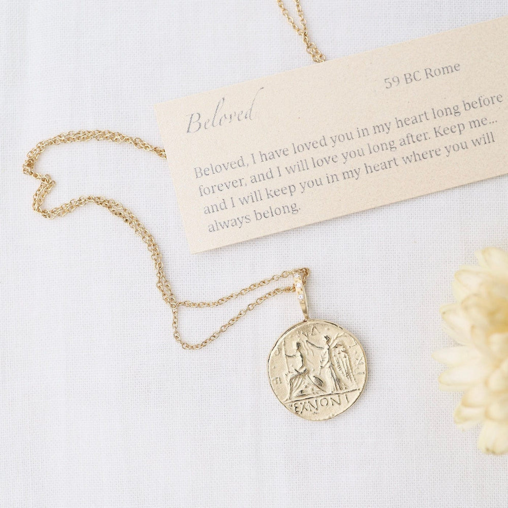 
                      
                        NKL-14K Beloved Artifact 14k Gold Necklace
                      
                    