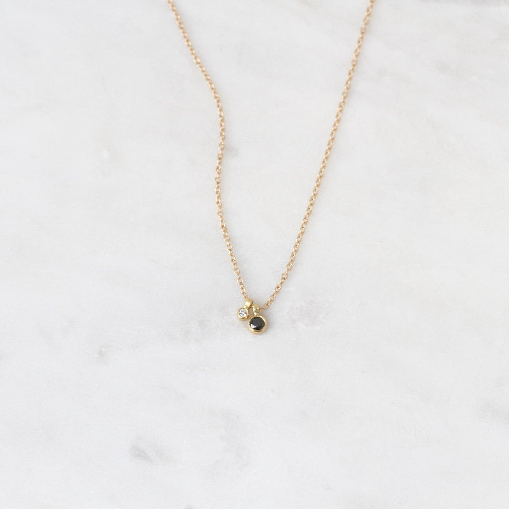 NKL-14K Diamond Duo Necklace