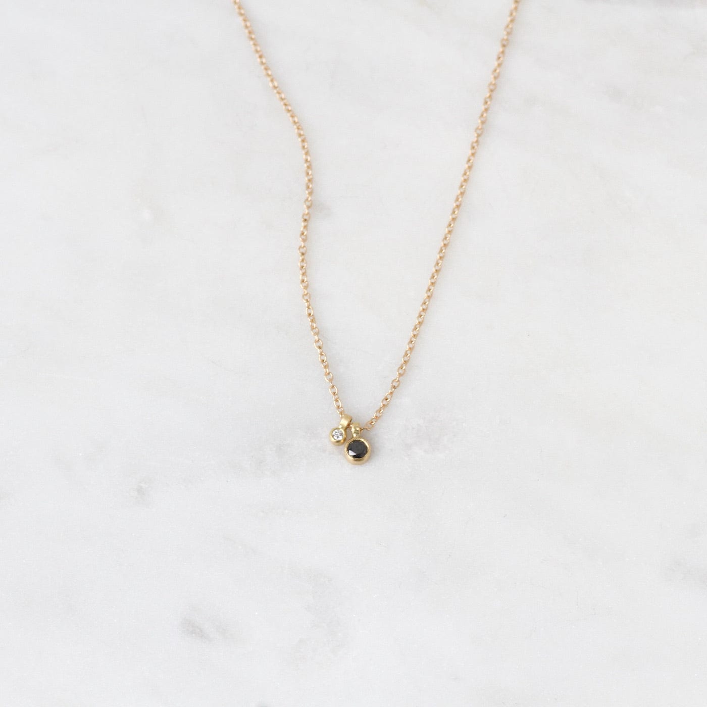 NKL-14K Diamond Duo Necklace