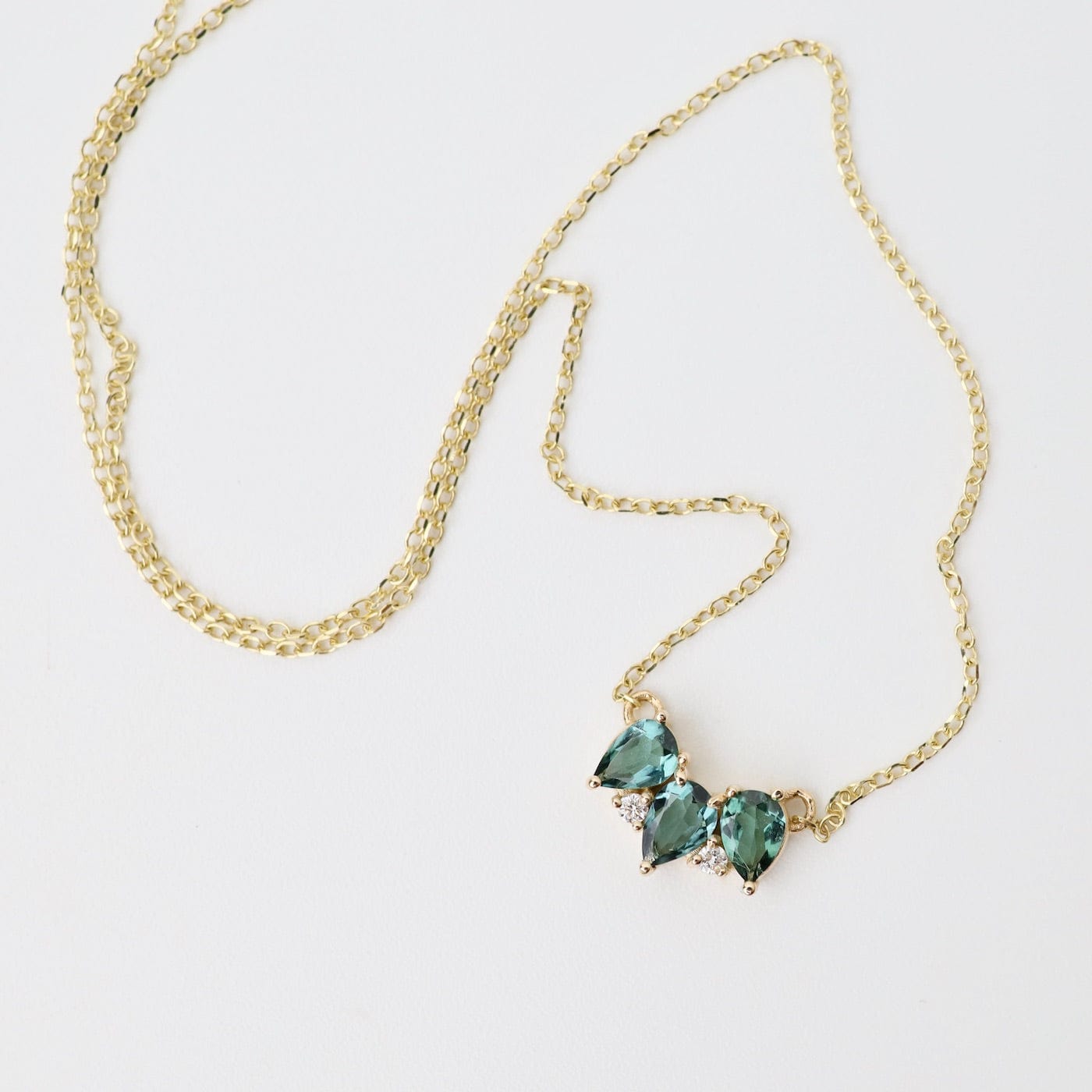 Blue orders tourmaline necklace