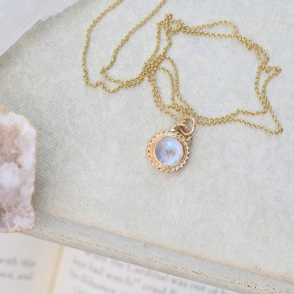 
                  
                    NKL-14K Gold Antiquarian Necklace with Moonstone
                  
                