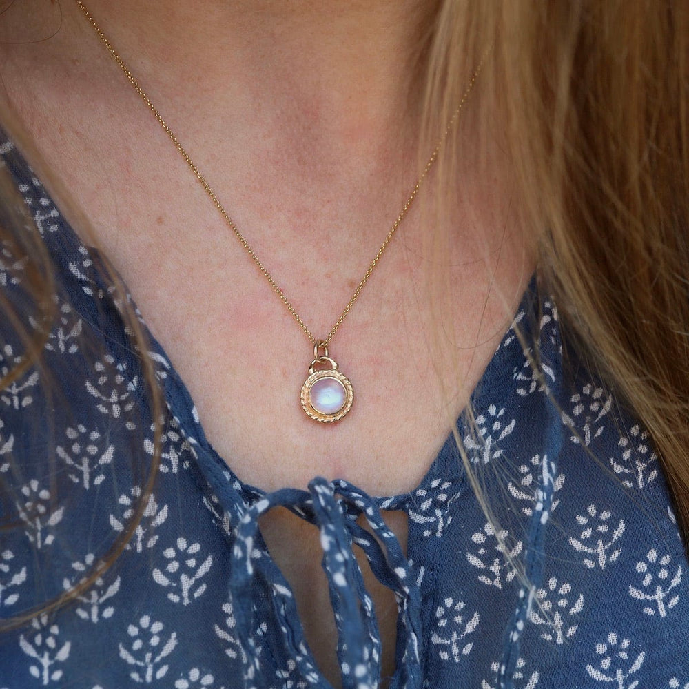 
                  
                    NKL-14K Gold Antiquarian Necklace with Moonstone
                  
                