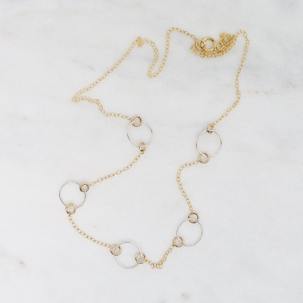 
                      
                        NKL 14k Gold Filled Chain with Small Sterling Silver H
                      
                    