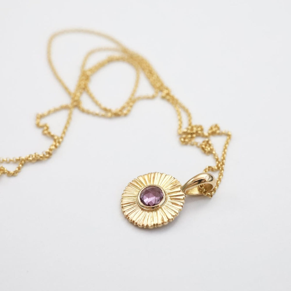 
                      
                        NKL-14K Gold Nova Necklace with Pastel Sapphire
                      
                    