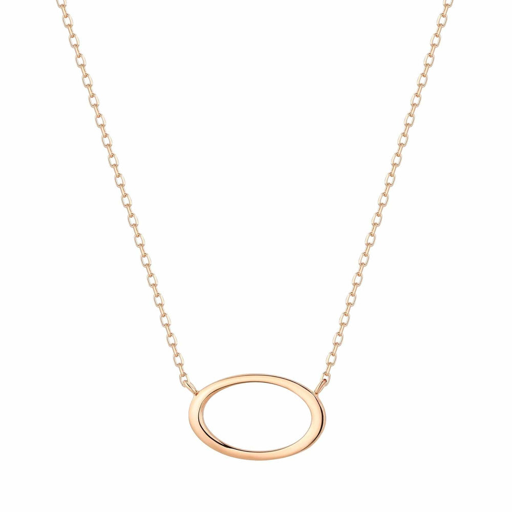 
                      
                        NKL-14K Gold Open Oval Necklace
                      
                    