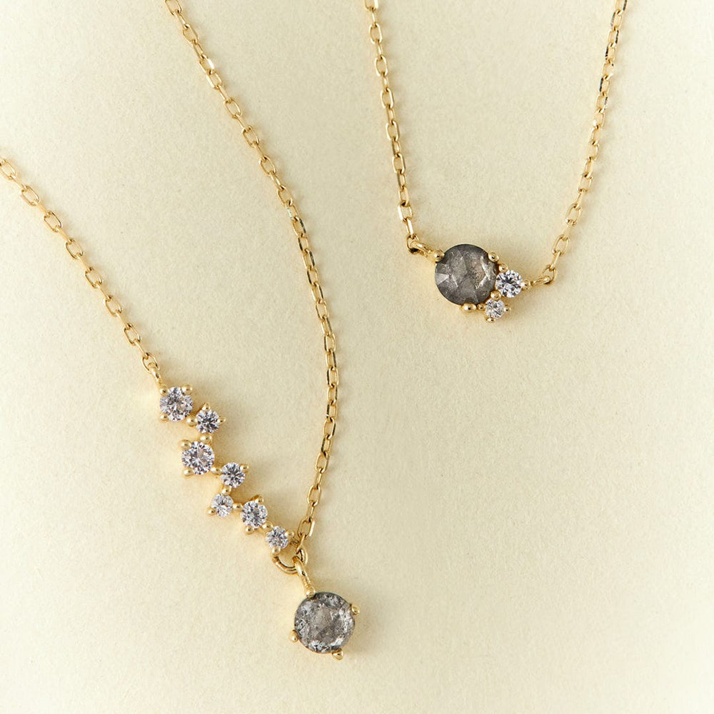 
                      
                        NKL-14K Grey Diamond & White Sapphire Constellation Necklace
                      
                    