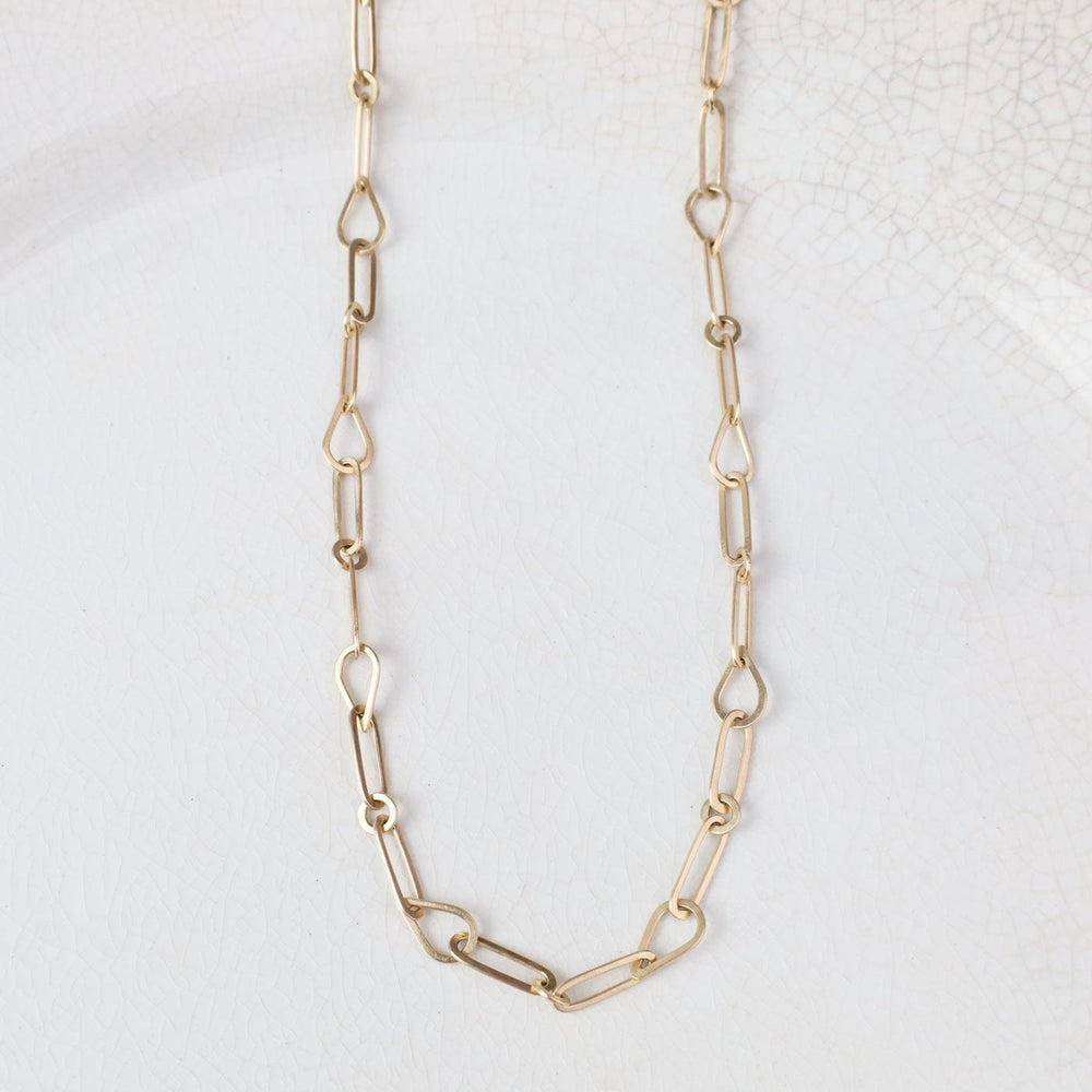 
                  
                    NKL-14K Hand Hammered Mixed Links Chain
                  
                