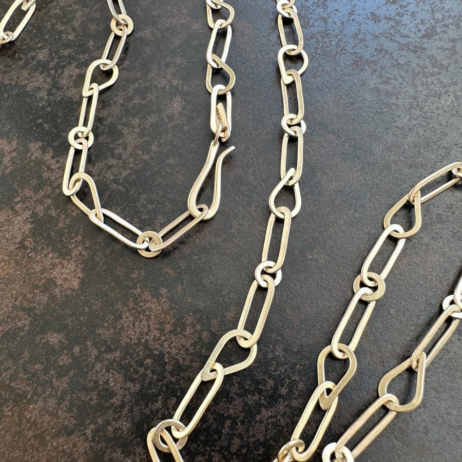 
                  
                    NKL-14K Hand Hammered Mixed Links Chain - 14k Gold
                  
                