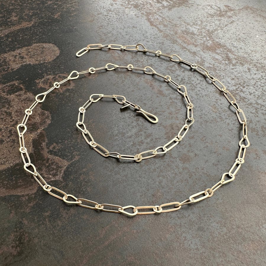 
                  
                    NKL-14K Hand Hammered Mixed Links Chain - 14k Gold
                  
                