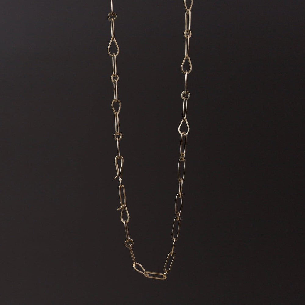 
                  
                    NKL-14K Hand Hammered Mixed Links Chain - 14k Gold
                  
                