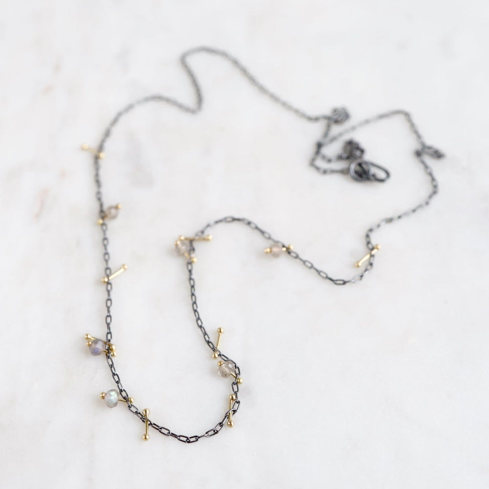 
                  
                    NKL-14K Labradorite Stone Strand Necklace
                  
                