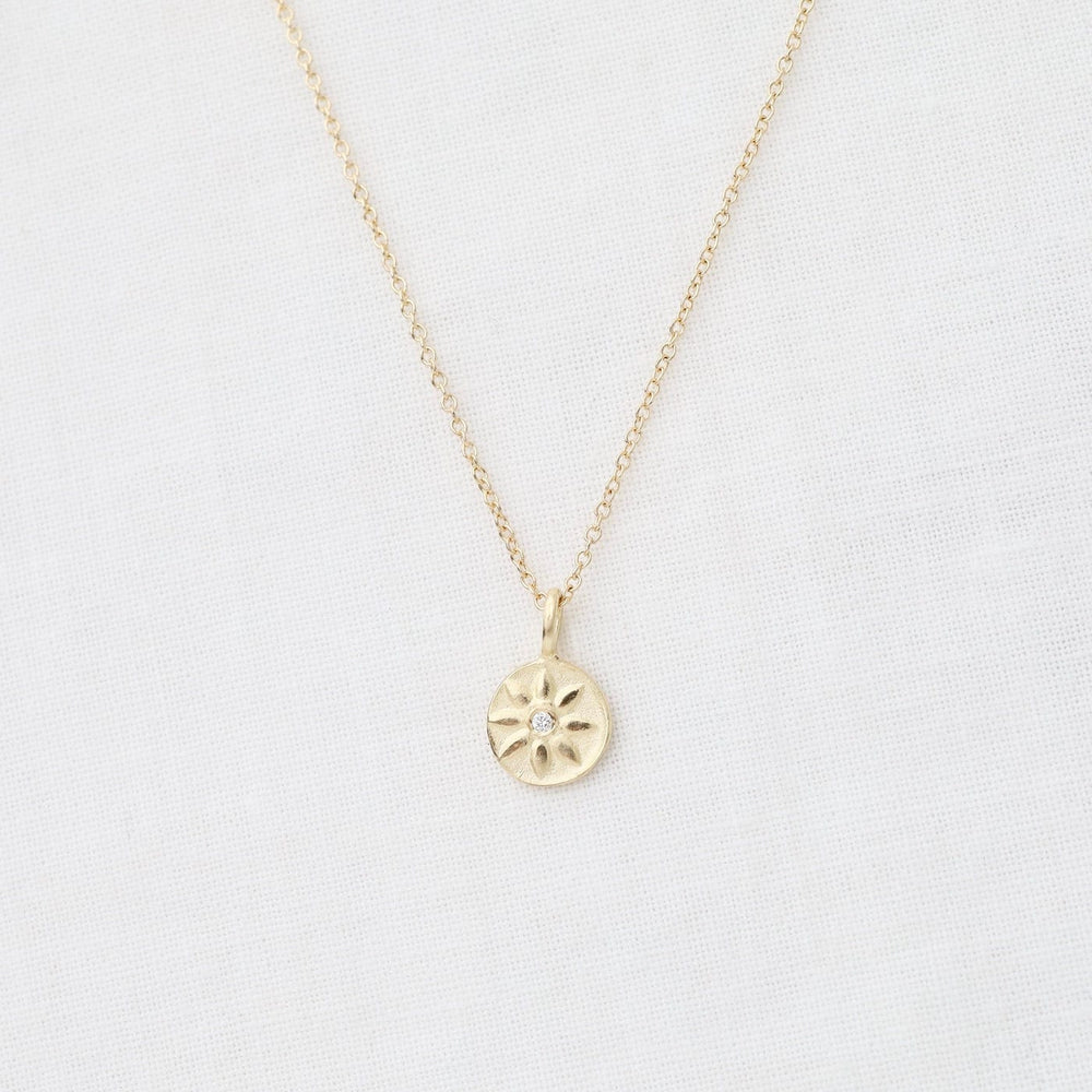 
                      
                        NKL-14K Lotus Diamond Delicate Necklace
                      
                    