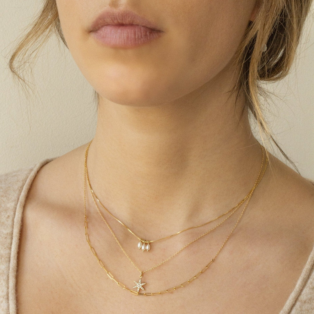 
                      
                        NKL-14K 'Luna' Paperclip Chain Necklace
                      
                    