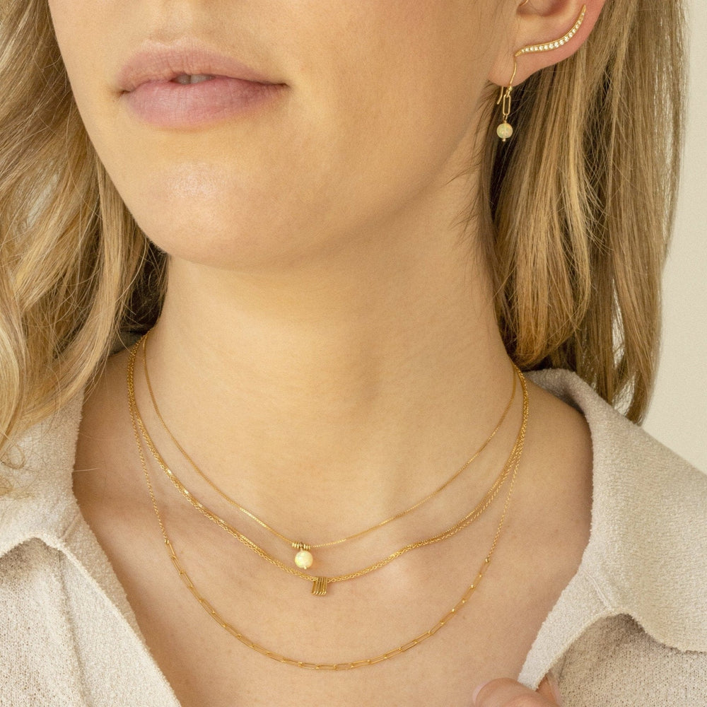 
                      
                        NKL-14K 'Luna' Paperclip Chain Necklace
                      
                    