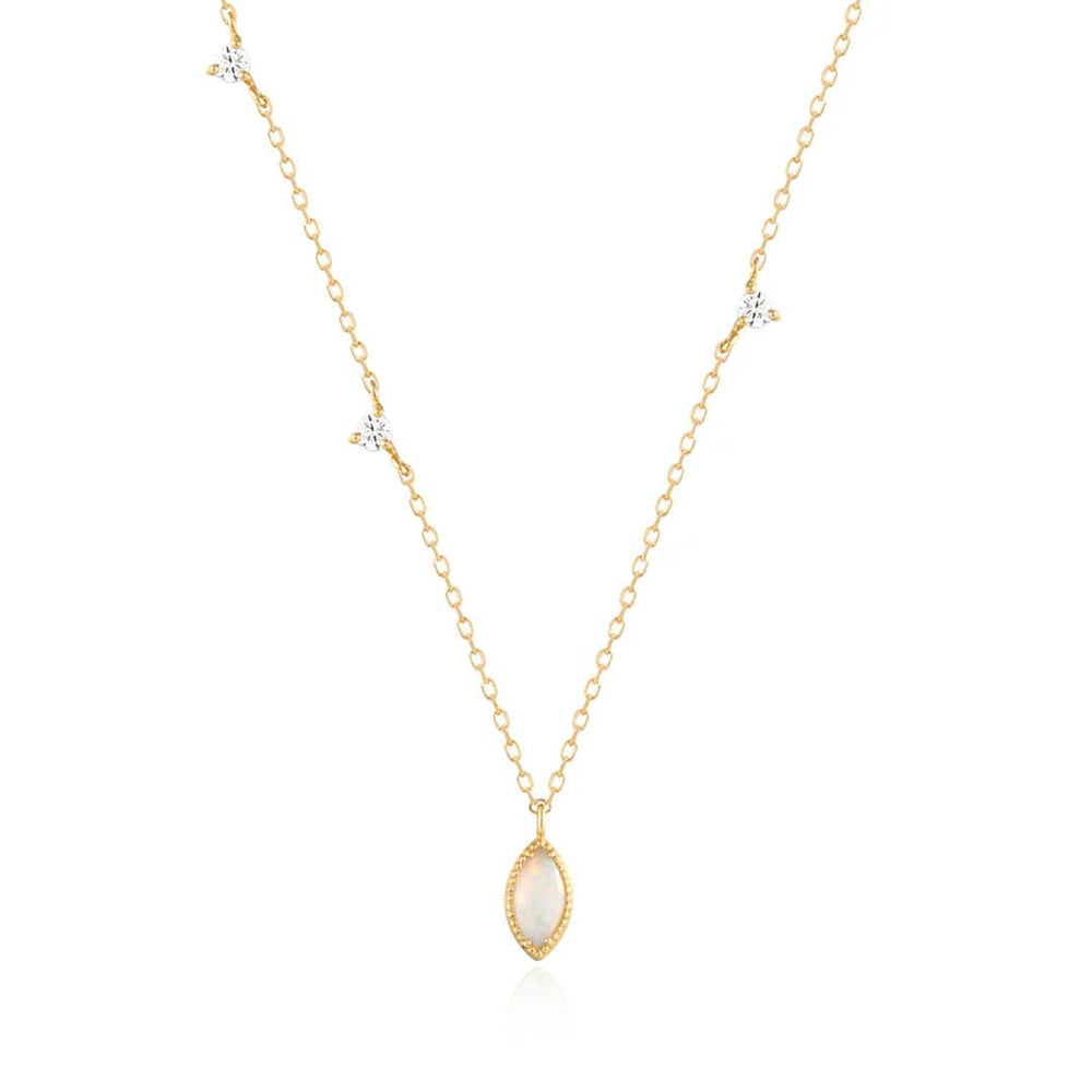 
                      
                        NKL-14K Lyric Opal & Lab Grown Diamond Necklace
                      
                    